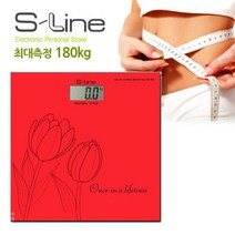 빨간 튤립 인테리어 몸무개 체중계 목욕탕 몸무개측정기, 상세페이지참조