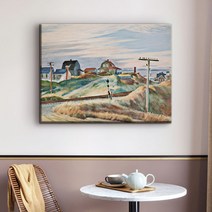 더 아트 컴퍼니 에드워드 호퍼 명화그림 인테리어 액자 36종, 21. EH-오두막 마을