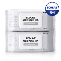 이콜랩 세이프 티슈 100매x2개(총200매)/항균물티슈(바이러스제거 99.99)
