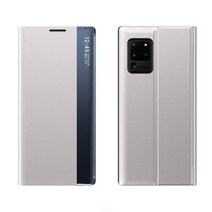 ROGBID 삼성 갤럭시S20 S10 S8 S9 Plus S7 엣지 노트8 9 A50 스탠드에 적용되는 고급스러운 가죽 스마트 윈도우 자성 커버 케이스