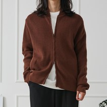 더제이엘 니트 블루종 캐시 하찌 집업 가디건