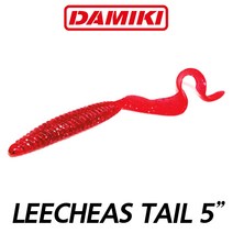 다미끼 리치테일 5인치 우럭웜 광어웜 루어 소프트베이트, 204 MOTOR OIL RED