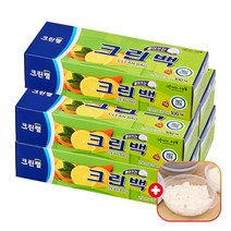 크린랩 크린랲 비닐봉투 백 25cm x 35cm (중) 100매입 일회용품 위생봉지 롤팩 음식물/위생/포장/마트/친환경/휴대용, 5개+가쯔