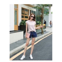 바닐라 맨투맨 여름 여성 후드티 반팔 후드티셔츠 루즈핏 빅사이즈