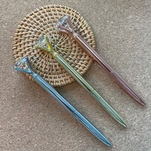 샤론델 다이아몬드 볼펜 3종 (골드 실버 로즈골드) / 다이어리 꾸미기 다꾸 감성 큐빅 펜, 로즈골드