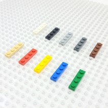 요고요 레고 호환 부품 커스텀 벌크 브릭 블럭 타일 플레이트 100G 소포장 패키지, [플레이트 1 x 4] 파란색 100G