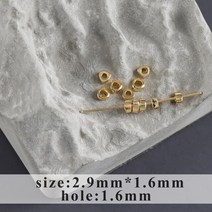 주얼리DIY세트 주얼리메이커 고급케이스 GUFEATHER MA31 보석 액세서리 18k 금 도금 구리 패스 리치 니켈 프리 볼 스냅 걸쇠 diy 만들기 50 개/묶음