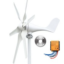 400W/800W 12V/24V MPPT 풍력 터빈 발전기 3/5/6 블레이드 풍력 발전기 영구 자석 발전기 가정용 공기 발전기, 800W 6 블레이드 MPPT, 24V