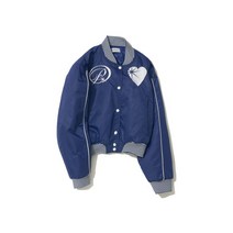 PARTIMENTO WOMEN 37 PW 심볼 패치 스타디움 자켓_블루 SYMBOL STADIUM JACKET_BLUE YE