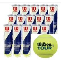 Wilson(윌슨) 경식 테니스 볼 TOUR STANDARD(투어 스탠다드) 공인 I.T.F.J.T.A. 1캔 4구들이 WRT103800 윌슨