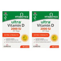 비타바이오틱스 울트라 비타민 D 2000IU 96정 2개 Vitabiotics Ultra Vitamin Extra Strength Tablets