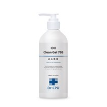 이도 닥터씨피유 손소독제 크린겔 70S 300ml 펌프, 1개