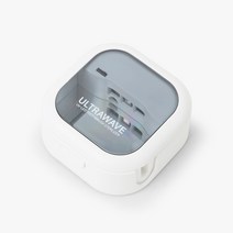 (USB충전기선물) 울트라웨이브 UVC LED 개인용 칫솔살균기 휴대용무선칫솔살균기 벽걸이살균기 TS02, TS-02 칫솔살균기, 화이트
