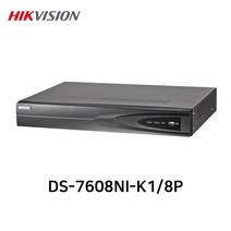 하이크비전 DS-7608NI-K1/8P 800만화소 8채널 NVR 녹화기 IP 네트워크 POE / DS-7608NI-K2/8P 대체, DS-7608NI-K1/8P (HDD미포함)