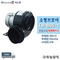 이노텍/소형브로아/소형송풍기/원형베이스/집진기/급배기팬/단상///////TB-B95-1