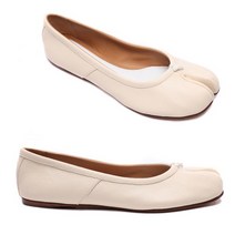 메종 마르지엘라 [메종마르지엘라] 21FW 여성 타비 발레리나 플랫슈즈 (S58WZ0042_P3753_T1003_21F)