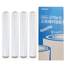 사자야 오성 파렛트포장 공업용랩 스트레치필름 고기능성 17mic 500mm 265m 1박스 4롤