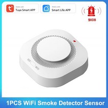 일산화탄소 탐지기 Tuya Wifi 연기 감지기 센서 90DB 사운드 알람 Smokehouse 조합 화재 보호 홈 보안 스마트 라이프 Alexa Google, 01 1 PCS