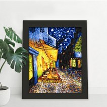 수재샵 고흐의 카페테라스 (라운드 2.8mm 3D 가로 40cm 세로 50cm) 보석십자수