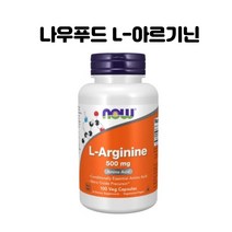 NOW Foods 나우푸드 L-아르기닌 500mg 100정 250정 약들약 고약사