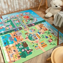 휴고하우스 동물원파크 아동러그 카페트 놀이방매트