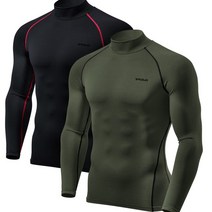 테슬라 언더레이어 기모 터틀넥 이너웨어 2팩 TM-YUT22