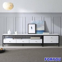 ForU72 모델하우스 같은 모모 거실장 2단 높은거실장 TV거실장 거실장식장 거실수납장, 화이트