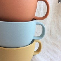 (일본) 킨토 본보 손잡이 이유식 그릇 아기 친환경 요플래 스튜 스프그릇 (200ml 3color), 옐로우