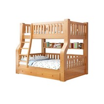 벙커침대 퀸 2층 SS 수납 철제, 더블서랍일자사다리책장매트리스2상130하150