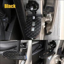 도어 사이드 스텝 화물차 발판 접이식 자동 옥상 수하물 사다리 car Roof rack, 검은색, 토요타