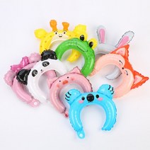 동물모양 헤어밴드 풍선 생일 머리띠 M09942, 젖소