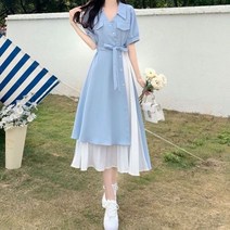 롱원피스 여자 쉬폰 린넨 여름 원피스 V-넥 롱 드레스 한국 패션 로브 플라야 캐주얼 어반 트렌디 의류 우아한 가운 기본 2022
