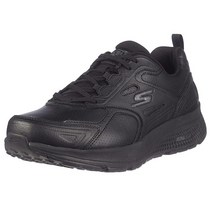 Skechers 남성용 Go Run Consistent-Leather 크로스 트레이닝 테니스 슈즈 스니커즈 에어 쿨 폼 포함 블랙. 8.5