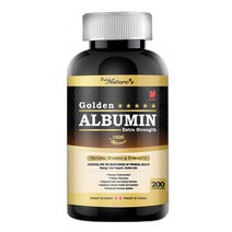 (PNC) 골든 알부민 - 고함량 1600mg 200정 고단백질 캐나다산 알부민 퓨어네이쳐스 알부민 스폐셜