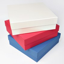 하드케이스 상하분리형 상자 (선물상자) 큰박스 큰선물상자 싸바리 큰선물박스, 1개, 8호-260 x 260 x 80mm(화이트)