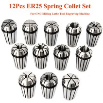 CNC 조각 기계 밀링 선반 공구 홀더용 스프링 콜렛 정밀 콜렛 척 세트 ER11/ER, [09]