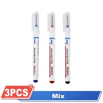 긴 헤드 20mm 목공마카펜 나무용 페인트 아크릴 윈도우 유리에쓰는펜 틈새 마커펜 마카 30mm 마킹 방수, 3pcs-Mixed color