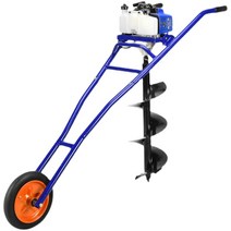 엔진항 타기 말뚝 파종 파이프 타격봉 고추대 땅드릴, 1E48 2행정 카트 버전 + 30cm 드릴