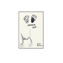 Jean-Michel Basquiat 장 미쉘 바스키아 작품 / 호텔 카페 거실에 걸면 좋은 캔버스 그림액자 23, 우드