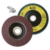 에이스 디스크휠페이퍼 4인치 골드사포 그라인더페파 해바라기사포 날개사포 샌딩 원형사포 마무리, 에이스 골드사포 60방