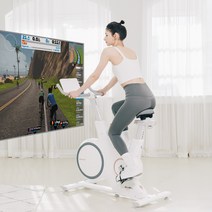 스포틀러 실내 자전거 스핀바이크 오브제 메타 가정용 스피닝 즈위프트 센서 싸이클 게임, 화이트, BGB218(APP)