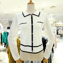 TT뜨개질 큐빅단추포인트 티셔츠(T31KCN05AX)