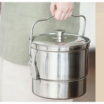 스텐 음식물 쓰레기통 물받이 4.5L