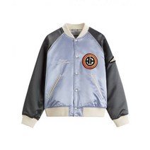 자라 x 루이지 새틴 봄버 자켓 블루 그레이 자라 x Rhuigi Satin Bomber 자켓 Blue Grey