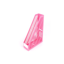 삼각 화일꽂이 파일꽂이 서류꽂이 플라스틱 핑크