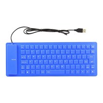 컴퓨터 게임 KEYBORAD 미니 소형 울트라 슬림 유연한 유선 키보드 휴대용 접이식 PC 오피스 게이머 핑크 KEYBORD 소녀, 파란_One Size, 한개옵션2, 상세 설명 참조0