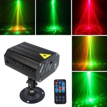 고출력 LED 레이저 사이키 조명 싸이키 태권도장 나이트 노래방 클럽 업소용 미러볼 천장, 레드그린 레이저24 -블랙