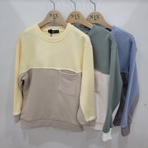 닉스키즈 닉스키즈 아동 컬러블록 워싱 맨투맨FKQSCTM751P