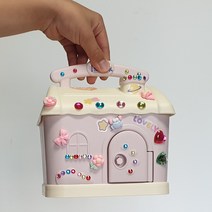 저금통 지폐 동전 인테리어 하우스저금통 DIY, 블루