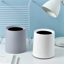 벽걸이 휴지통 걸어두고 사용하는 쓰레기통 슬라이드캡, 화이트